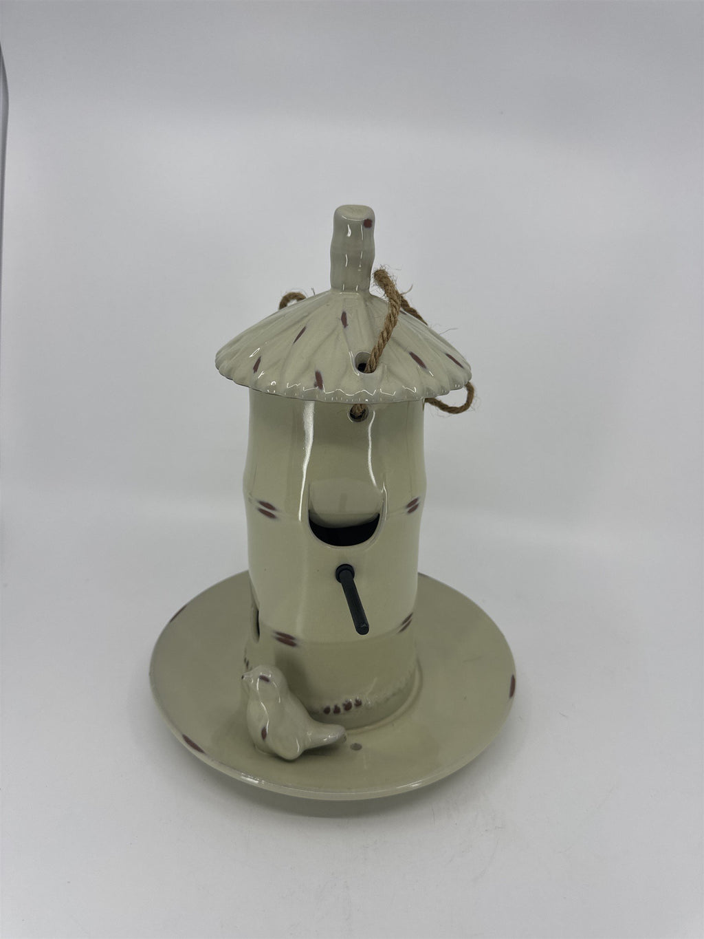 Home Interiors Better Homes & Gardens Hanging Ceramic Bird Feeder Hanging Decor