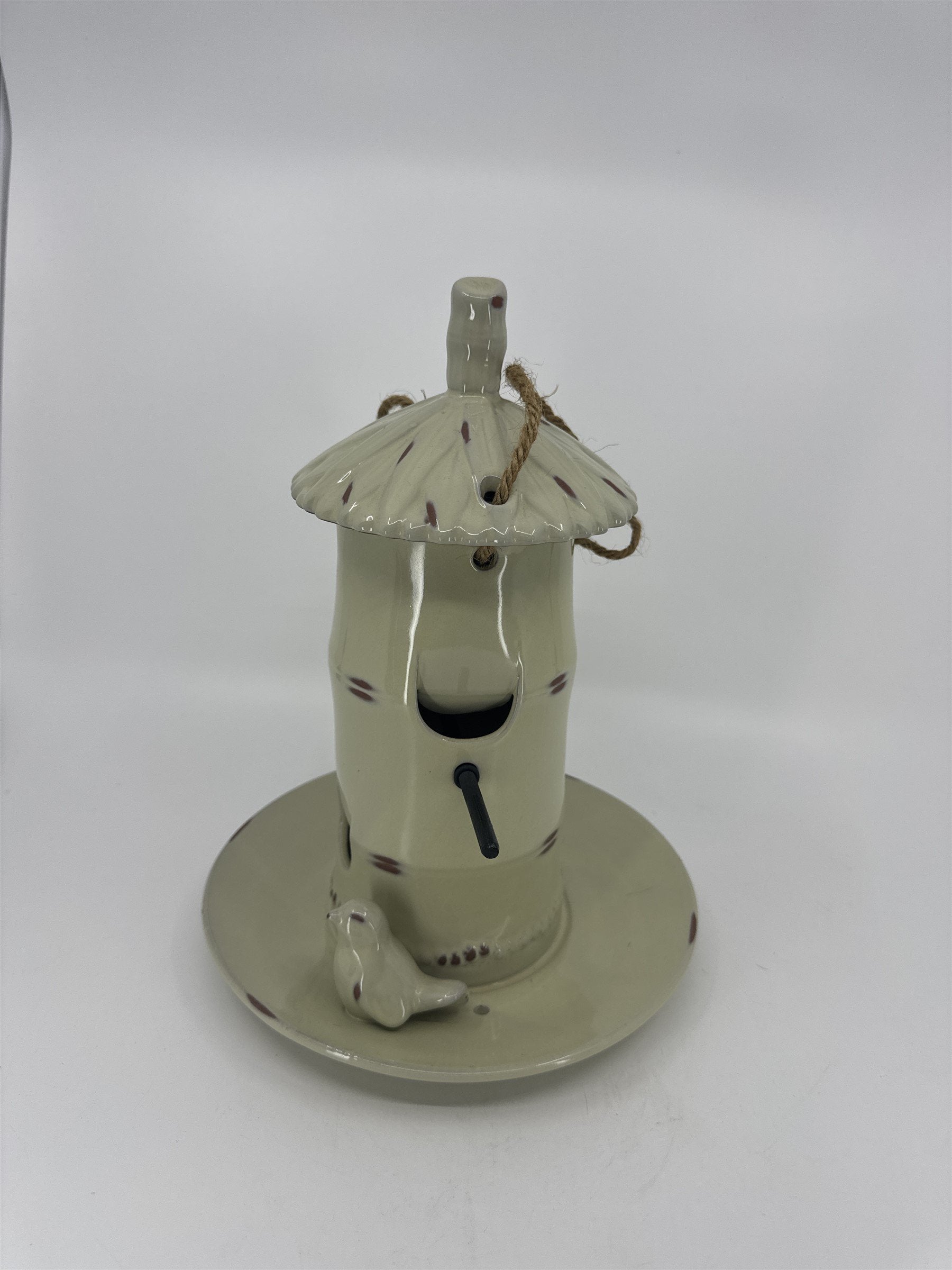 Home Interiors Better Homes & Gardens Hanging Ceramic Bird Feeder Hanging Decor