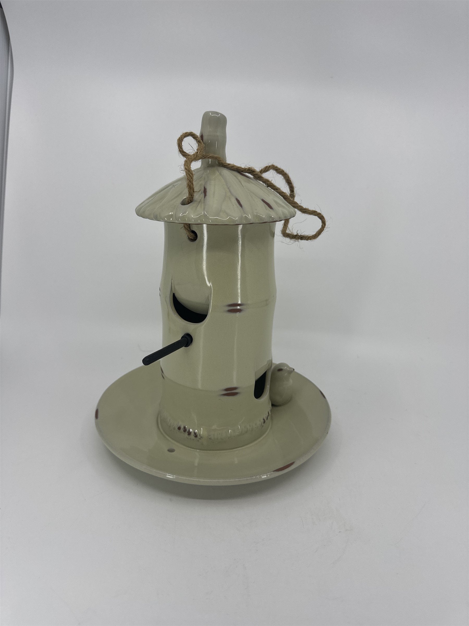 Home Interiors Better Homes & Gardens Hanging Ceramic Bird Feeder Hanging Decor