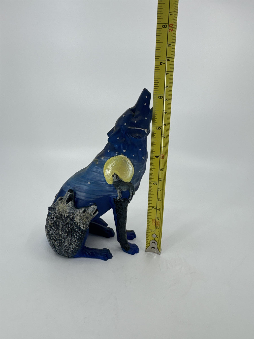 Call of the Wolf Figurine -Three Wolves Westland Giftware- Blue Night Sky Moon
