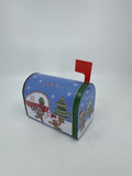 Christmas Holiday Tin Mailbox for Candy, Toys, Gifts /w Working Mail Flag Ginger