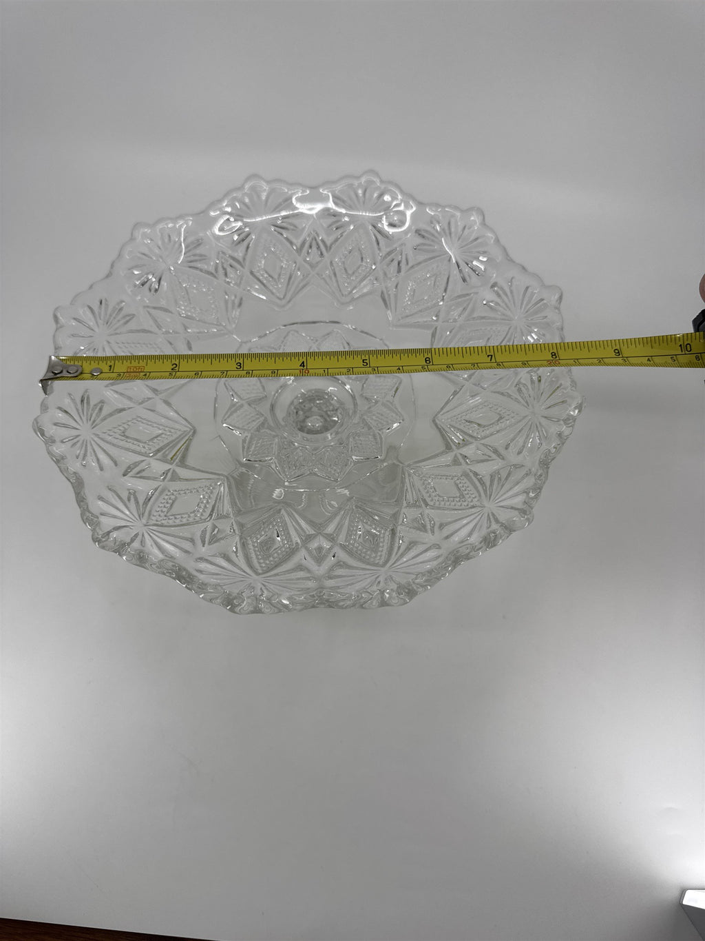 EAPG US Glass 15046 Victor Aka Shoshone Cake Stand Fruit Tray