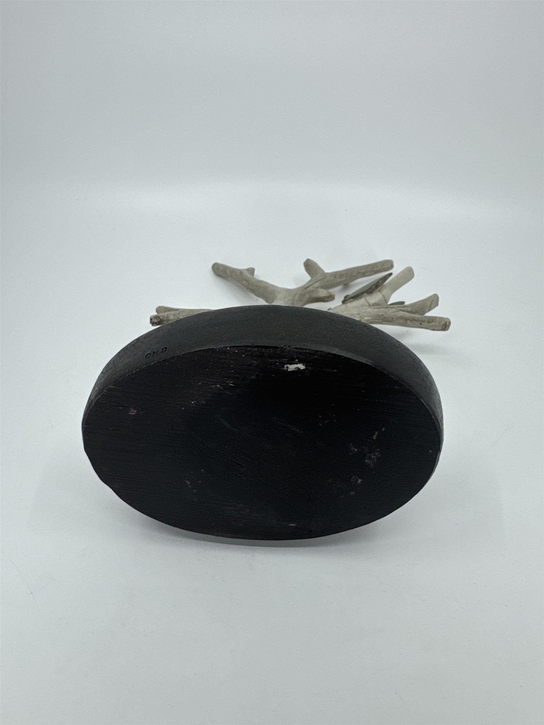 Vintage Resin Tree-Style Jewelry Dish /w Songbird and Several Hanging Branches