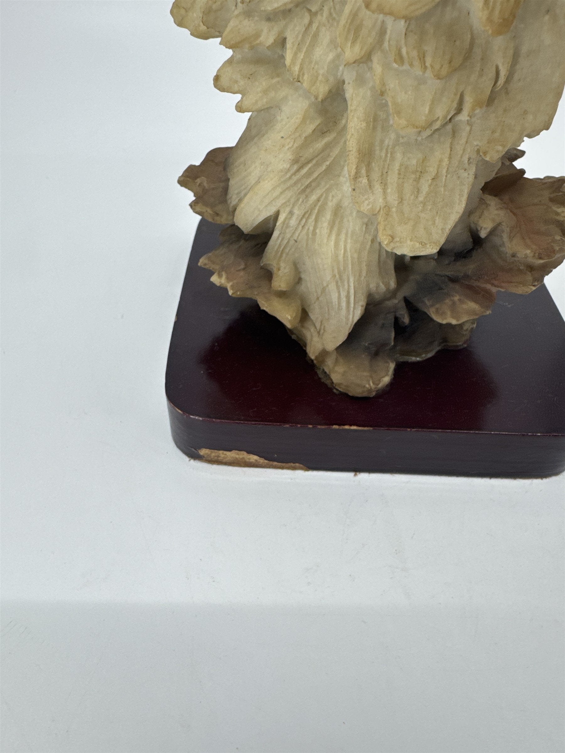 Wolf Head Bust on Base Wild Wolf Sculpture Figurine 8" Tall