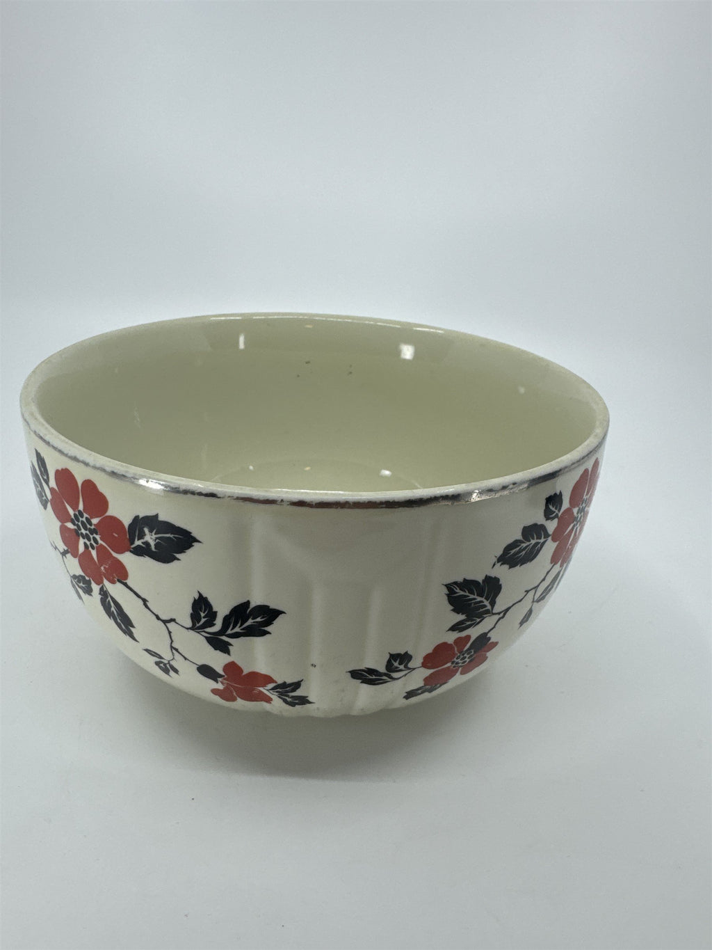Vintage HALL Superior Quality Kitchenware Red Poppy Mixing Serving Soup Bowl