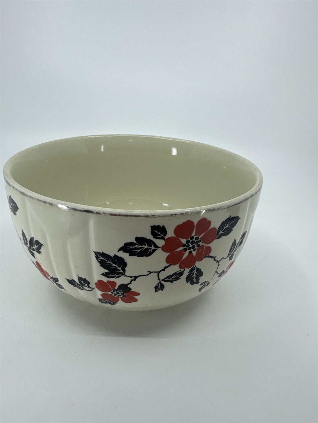 Vintage HALL Superior Quality Kitchenware Red Poppy Mixing Serving Soup Bowl