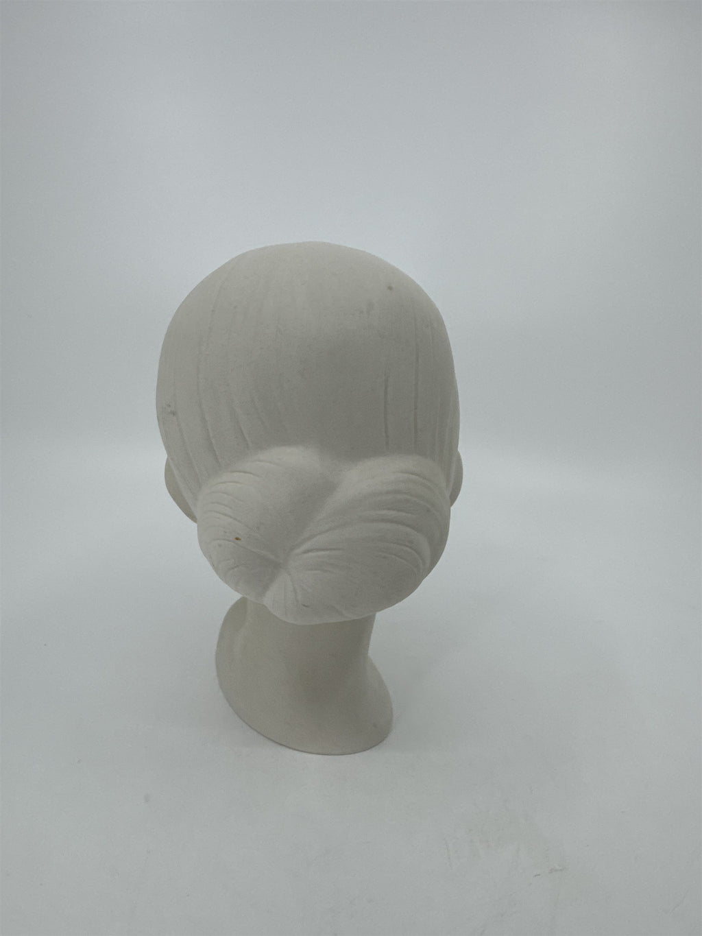 Vintage Holland Mold Pale Girl Bisque Head Bust of Child