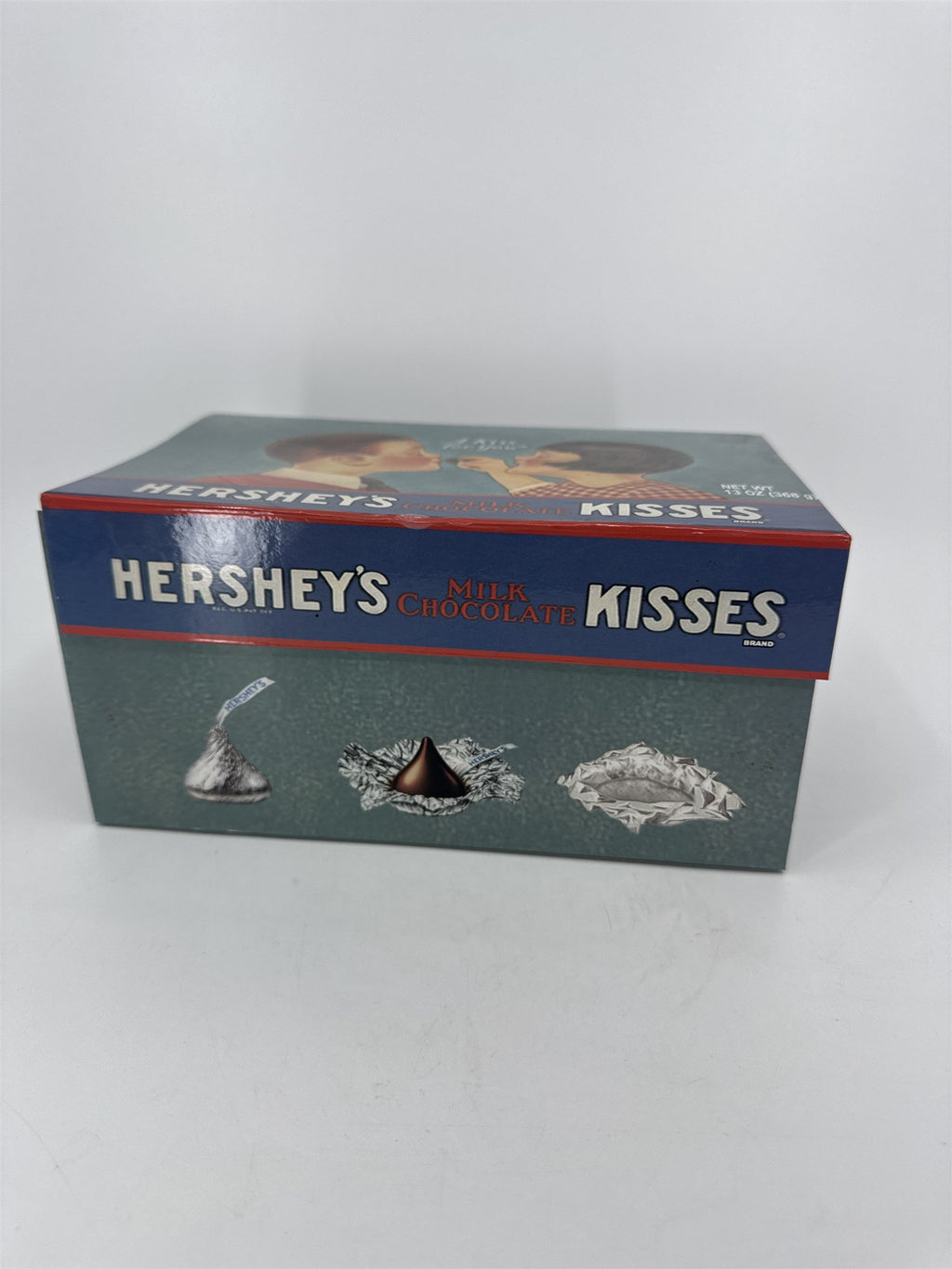 Vintage Hershey's Milk Chocolate Kisses 13oz Empty Box /w HERSHEY Recipe Cards