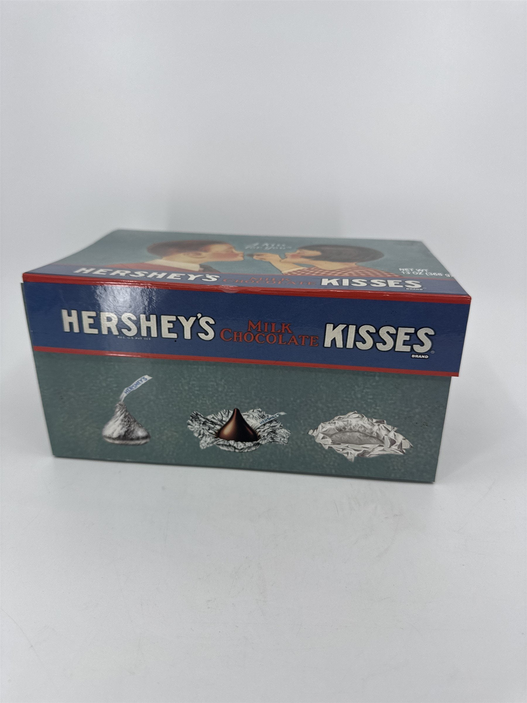 Vintage Hershey's Milk Chocolate Kisses 13oz Empty Box /w HERSHEY Recipe Cards