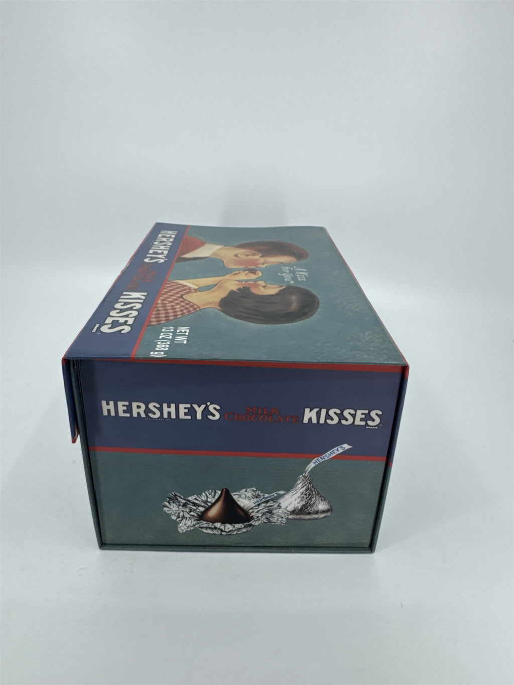 Vintage Hershey's Milk Chocolate Kisses 13oz Empty Box /w HERSHEY Recipe Cards