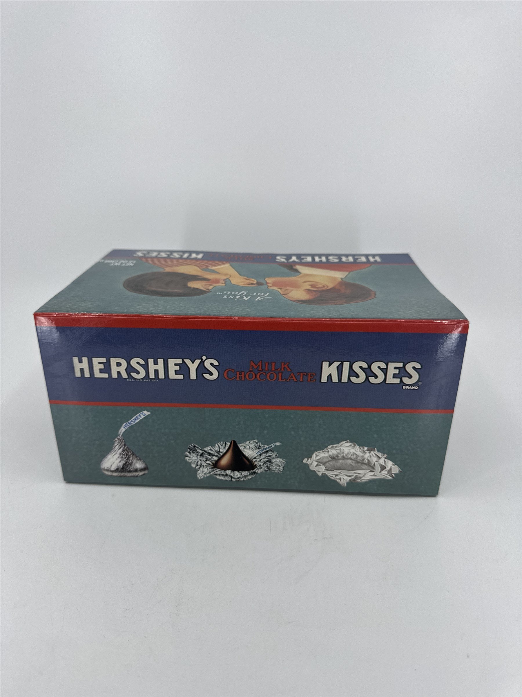 Vintage Hershey's Milk Chocolate Kisses 13oz Empty Box /w HERSHEY Recipe Cards