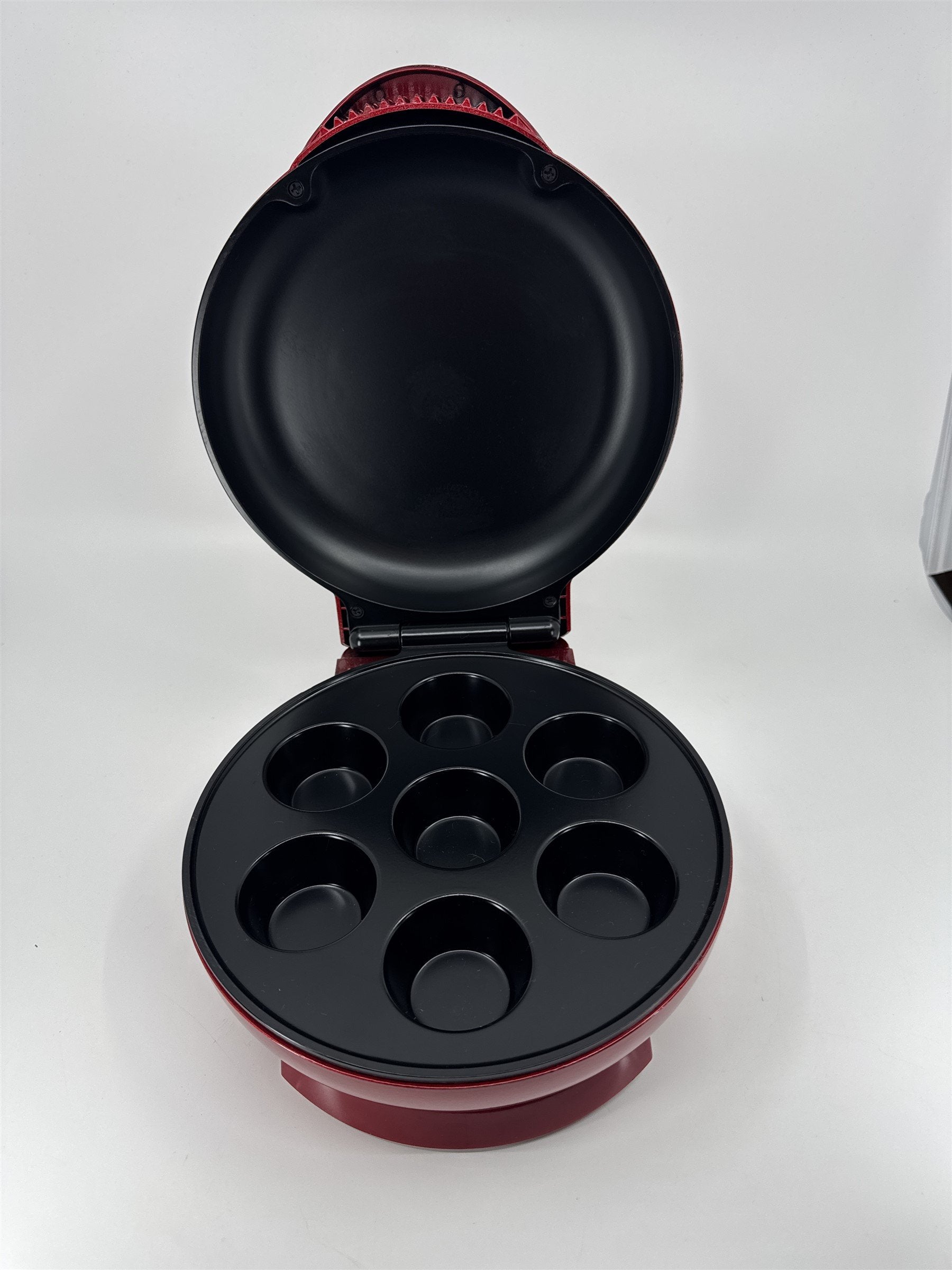 American Era Cup Cake Maker CCM-6/4820 Miniature Mini Cupcake Maker WORKS in RED