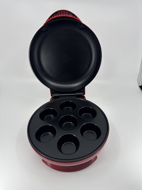 American Era Cup Cake Maker CCM-6/4820 Miniature Mini Cupcake Maker WORKS in RED
