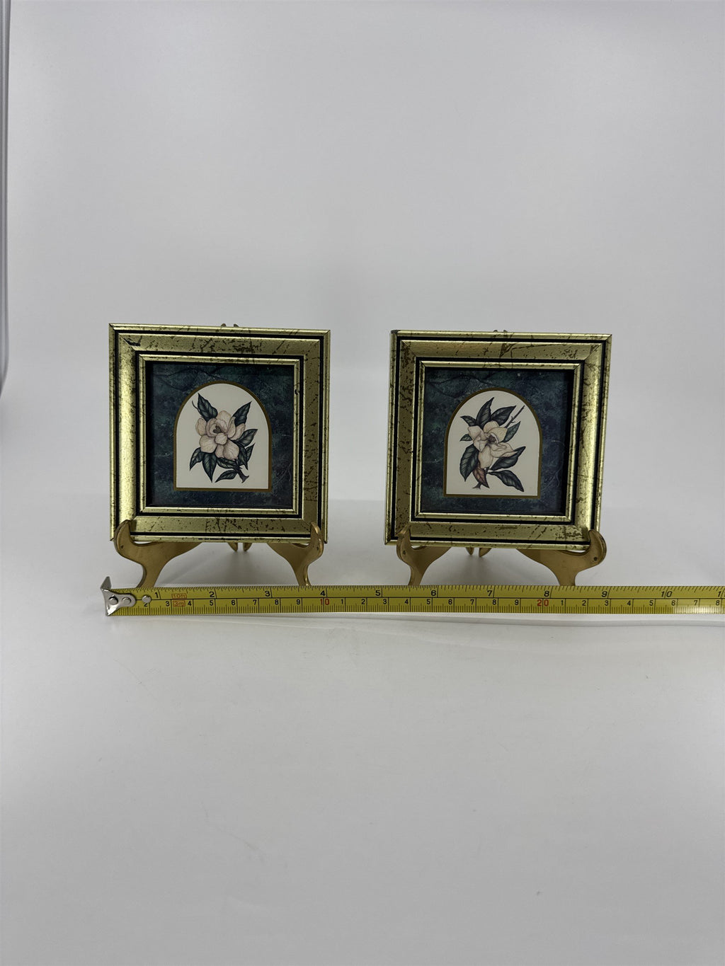 Vintage 1995 Heartfelt Timeless Elegance by Renee A. Dollar Set of 2 Floral Pics