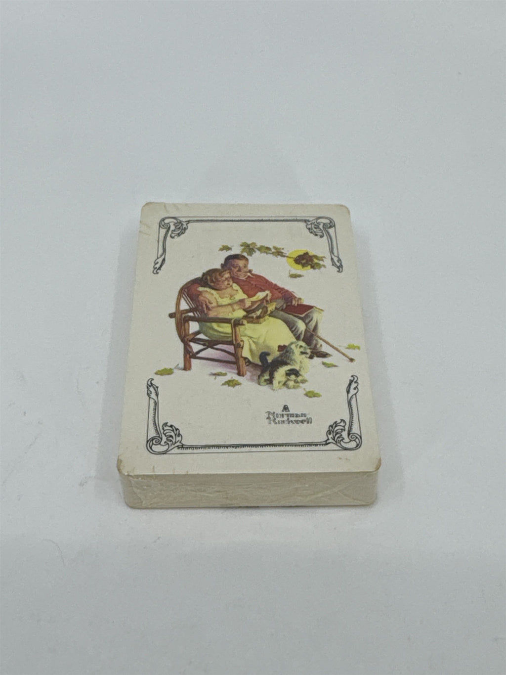 Vintage Norman Rockwell Playing Cards SEALED NOS Trump USA Cards Vintage Gift