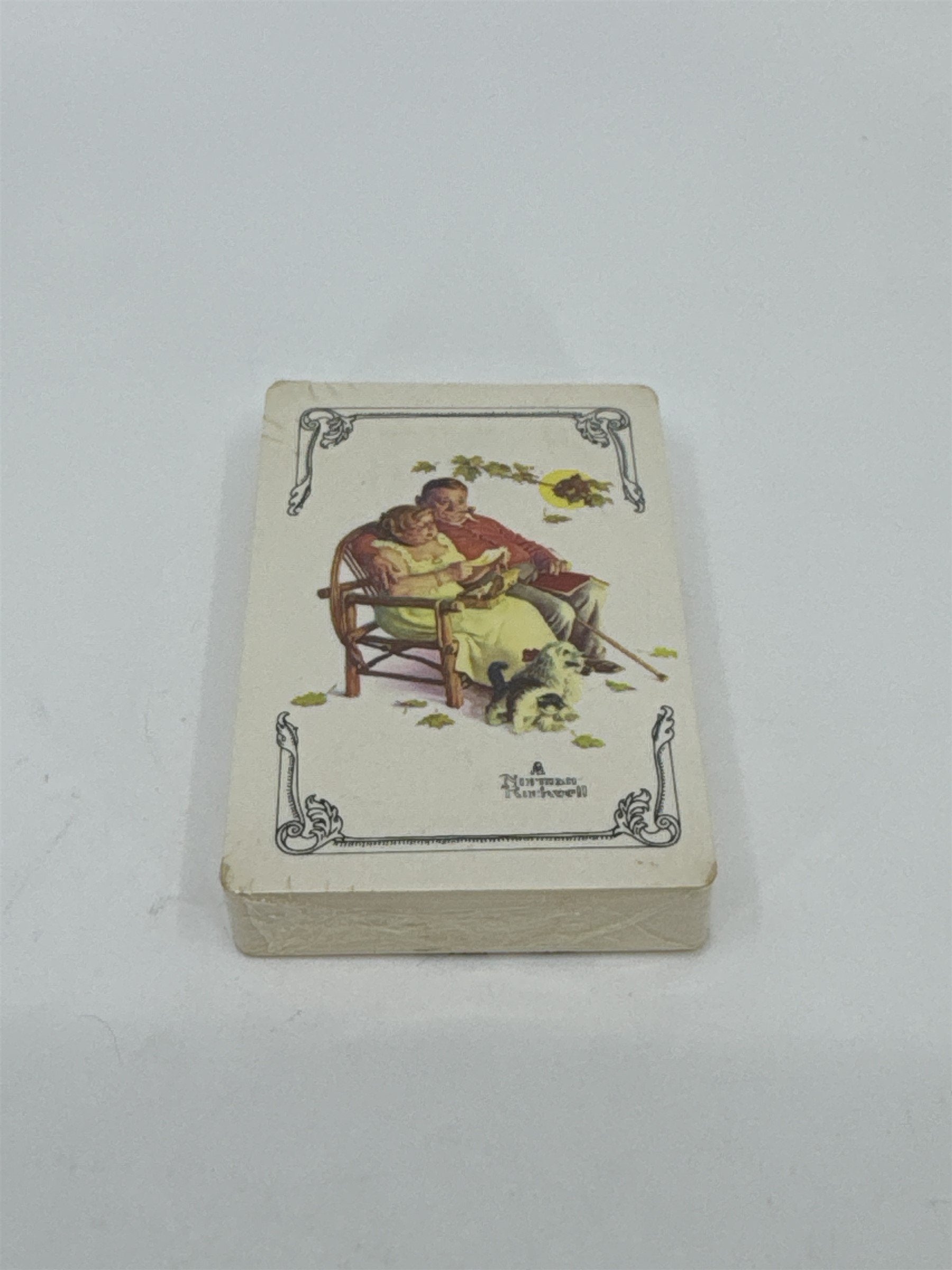 Vintage Norman Rockwell Playing Cards SEALED NOS Trump USA Cards Vintage Gift