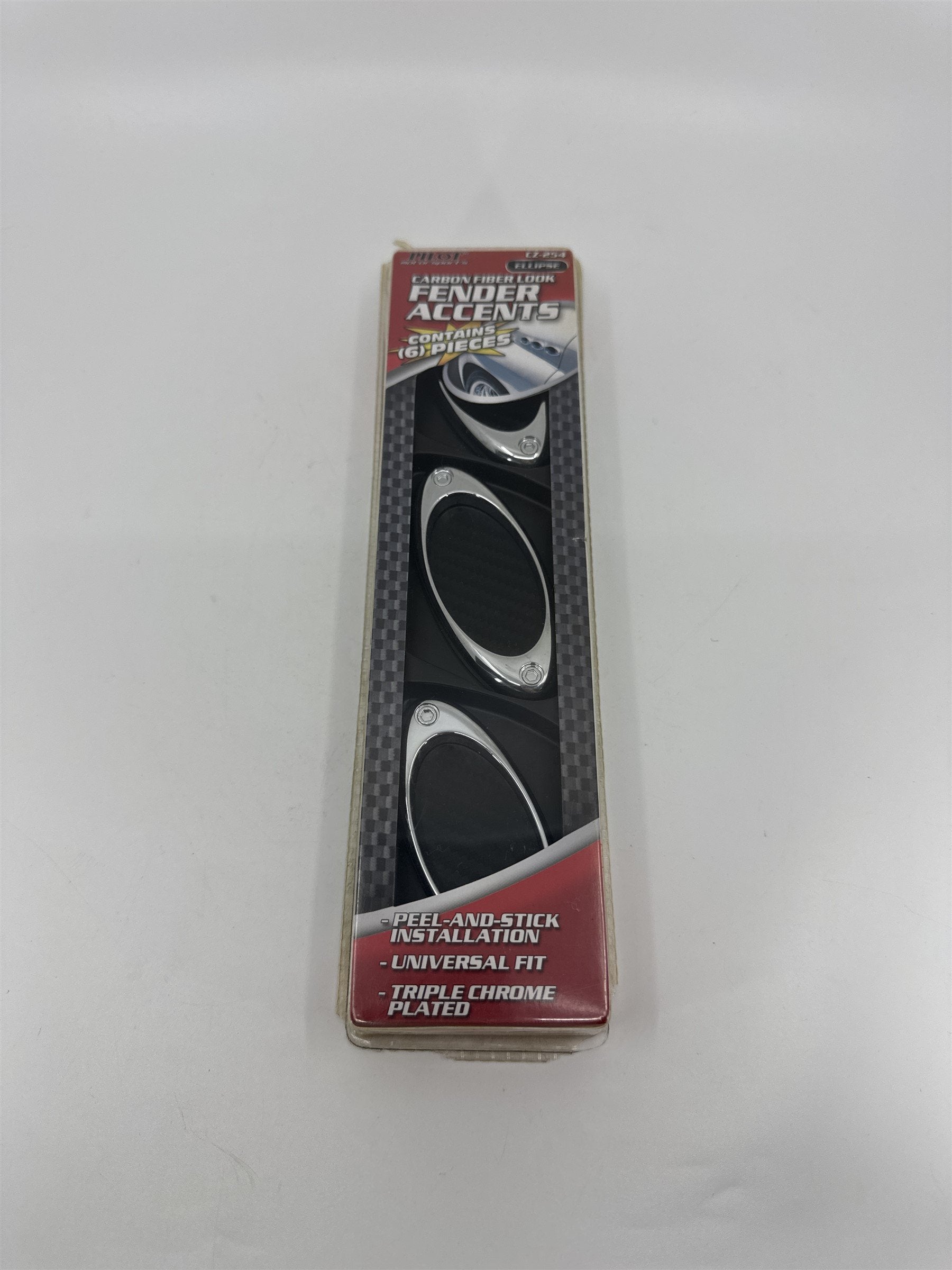 PILOT Motorsports CZ-254 Ellipse Carbon Fiber Look Fender Accents Set of 6