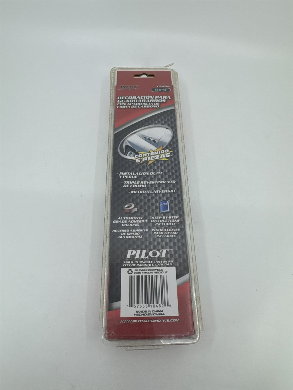 PILOT Motorsports CZ-254 Ellipse Carbon Fiber Look Fender Accents Set of 6