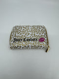 Juicy Couture Gold Leopard Cheetah Print Makeup Brush Bag Set /w 5 Brushes