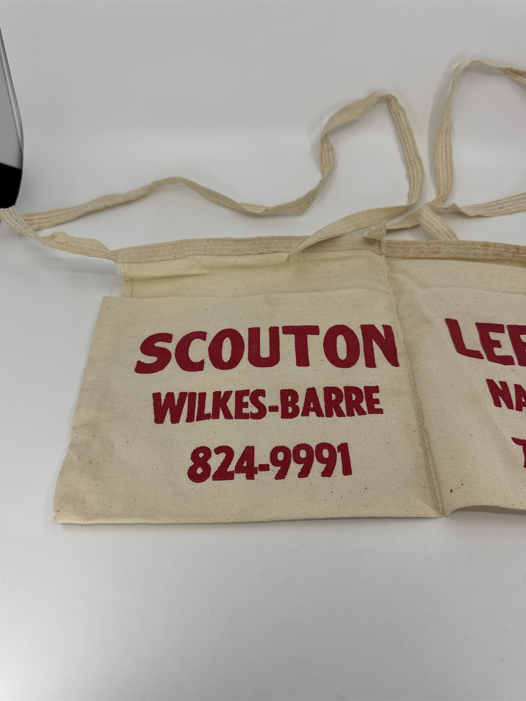 Vintage Lumber Yard Carpenter Advertising Apron Scouton Lee Co. PA NEPA