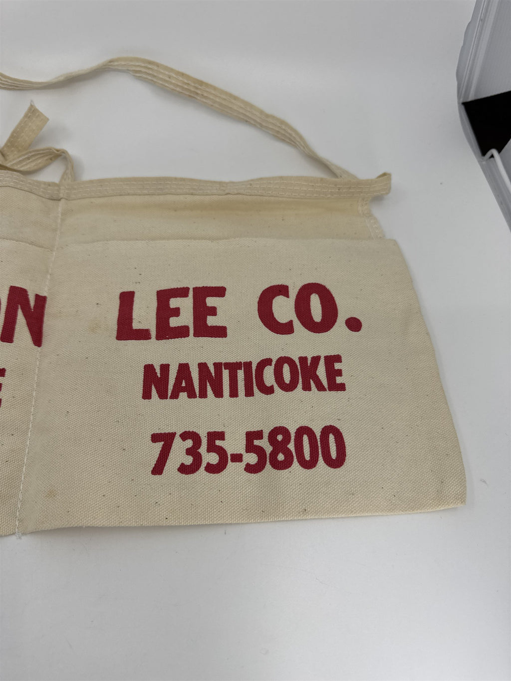 Vintage Lumber Yard Carpenter Advertising Apron Scouton Lee Co. PA NEPA
