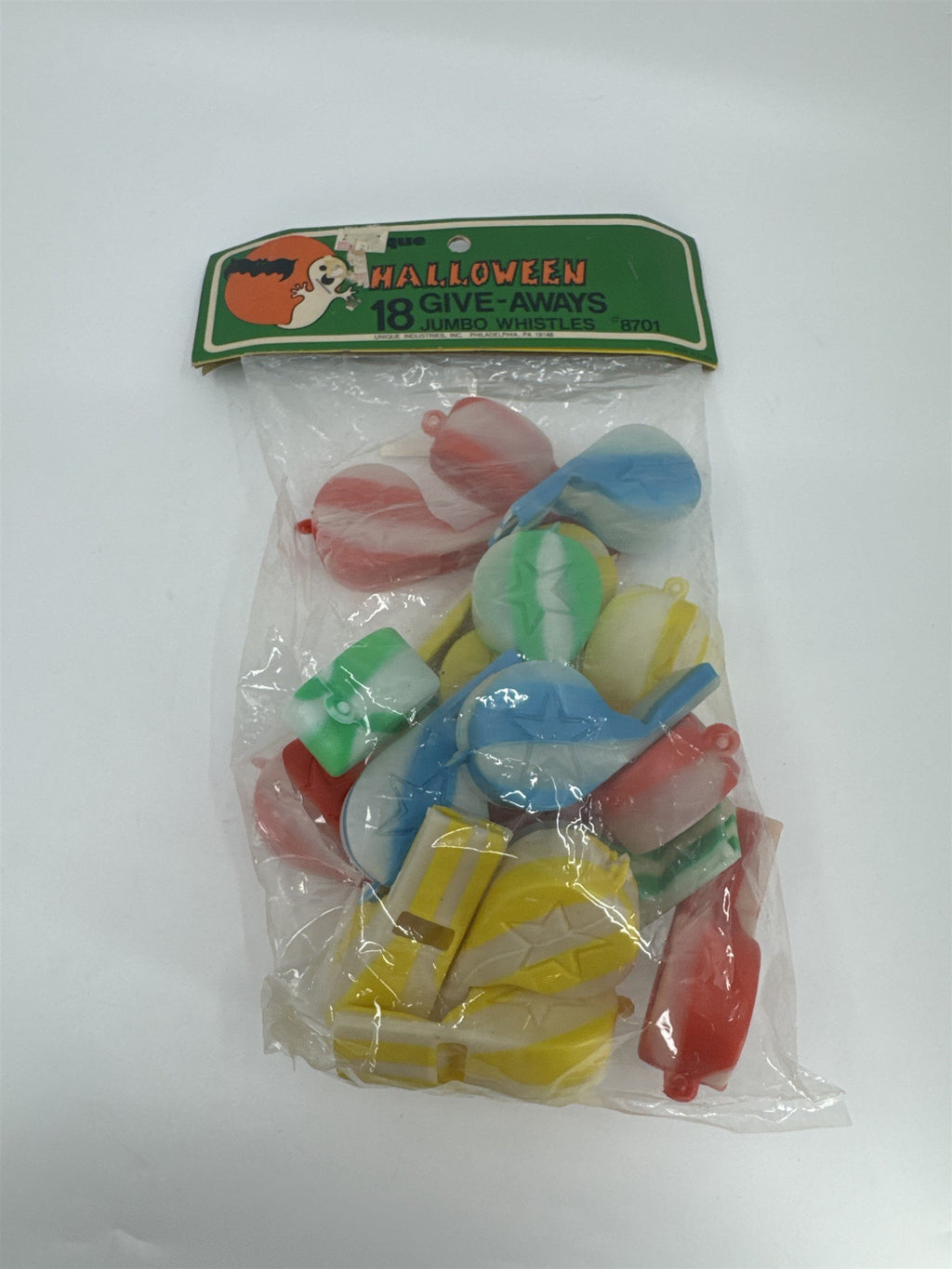 Unique Industries Philadelphia 18ct Halloween Give-Aways Jumbo Whistles #8701