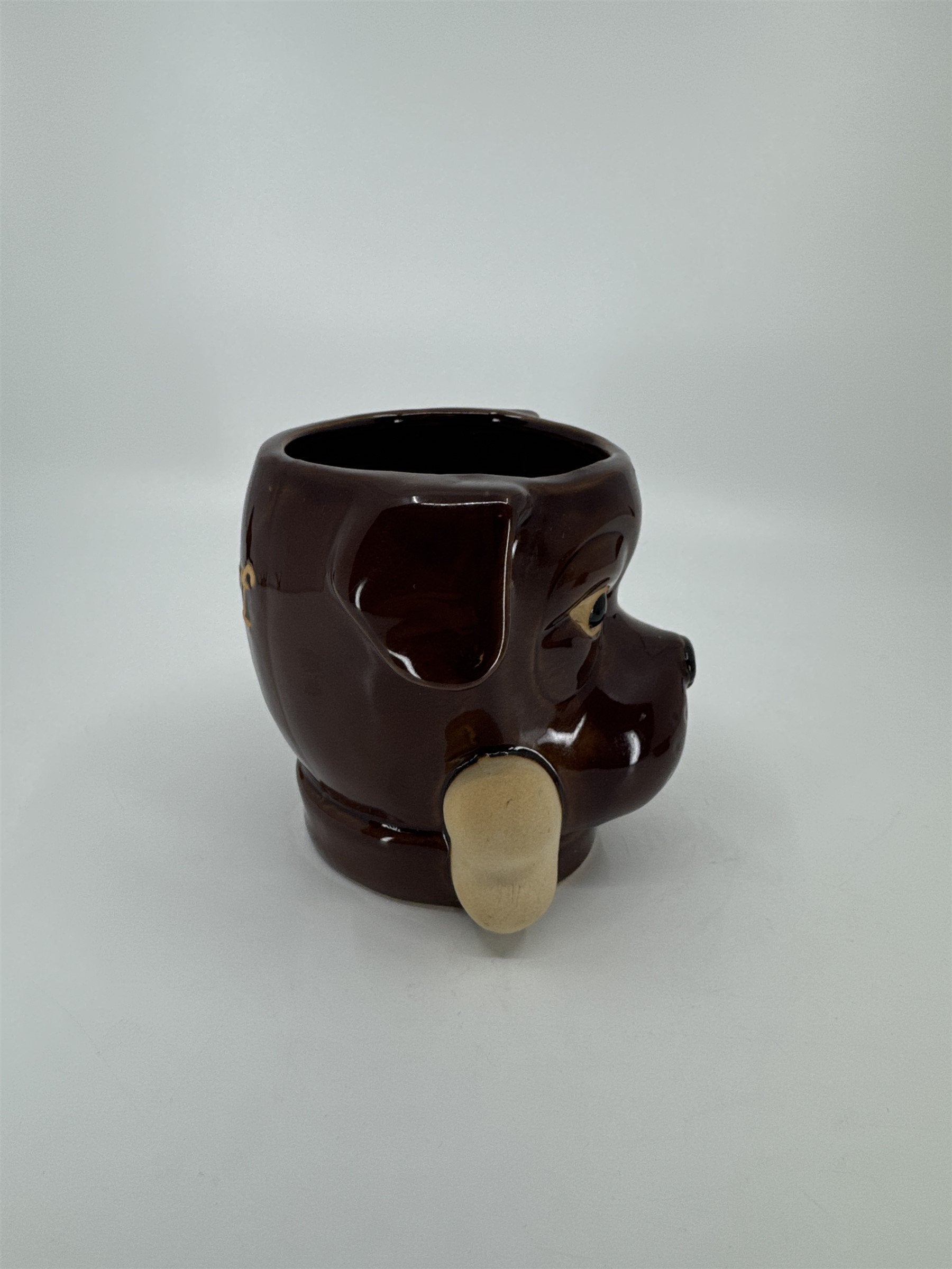 Boston Warehouse Chocolate Lab Dog Mug Stoneware Coffee Mug Bone 18oz WOOF