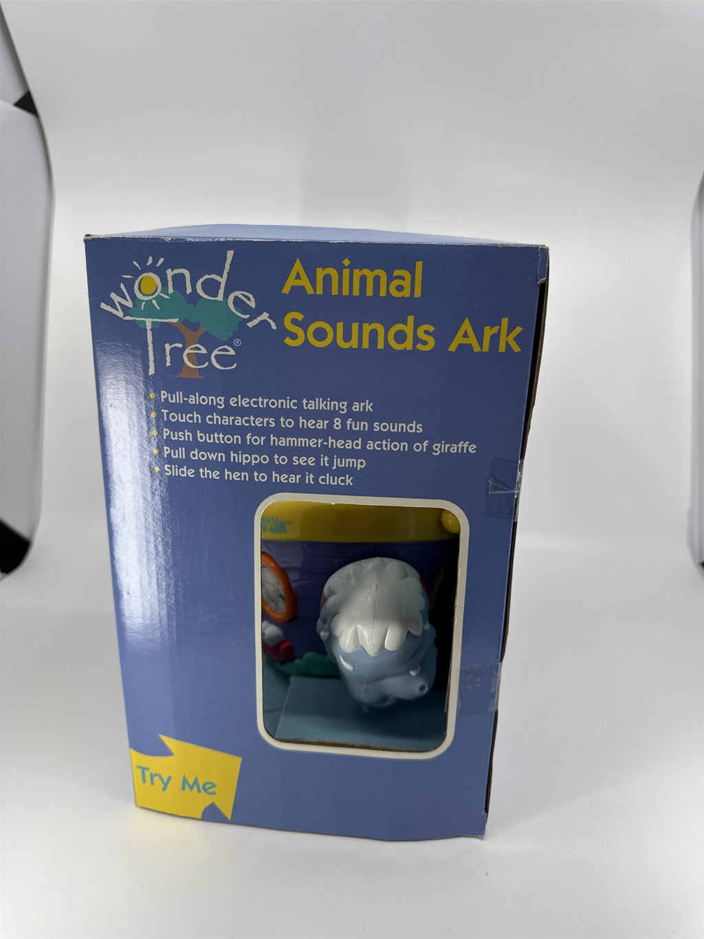 Vintage Wonder Tree Animal Sounds Ark Pull-Along Electric Talk Unimax Toys 2000
