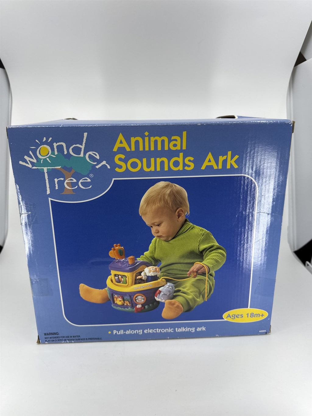 Vintage Wonder Tree Animal Sounds Ark Pull-Along Electric Talk Unimax Toys 2000