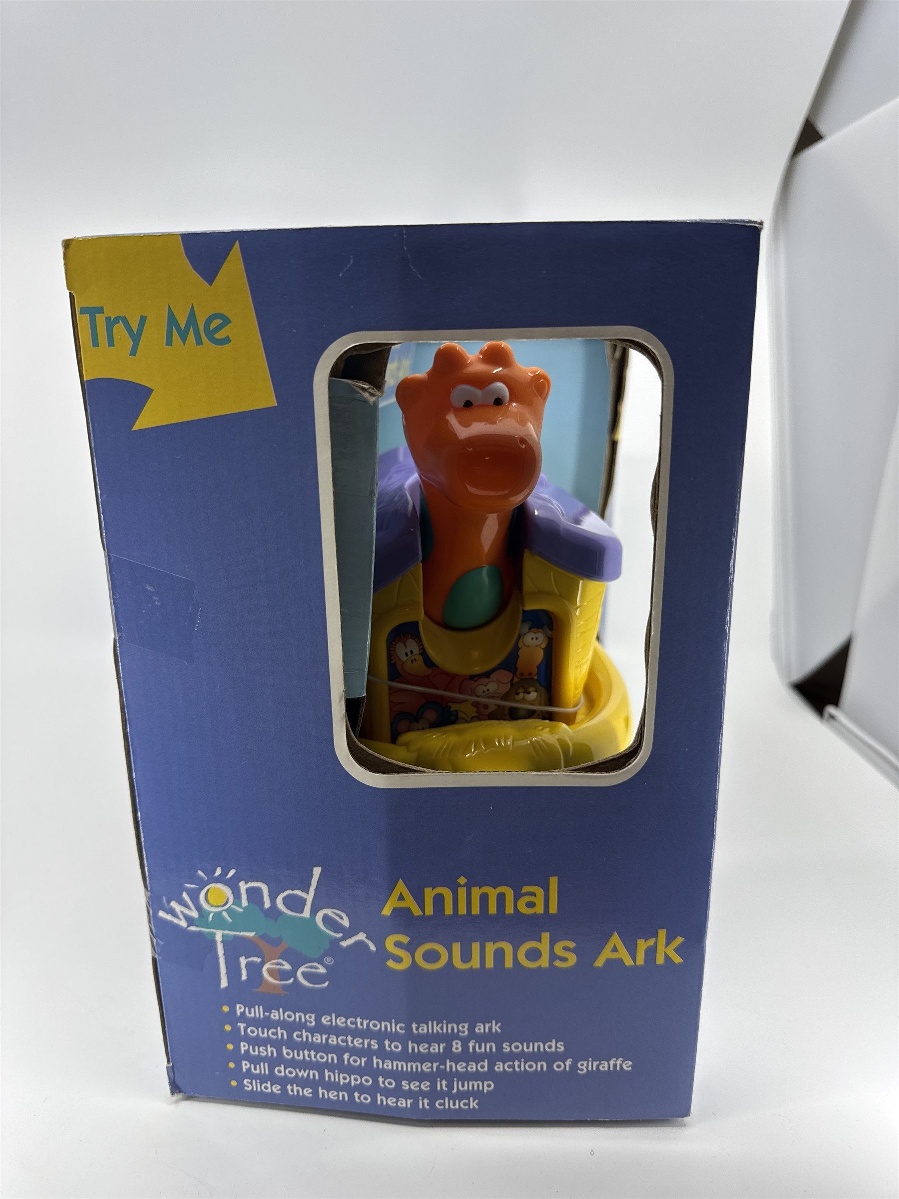 Vintage Wonder Tree Animal Sounds Ark Pull-Along Electric Talk Unimax Toys 2000