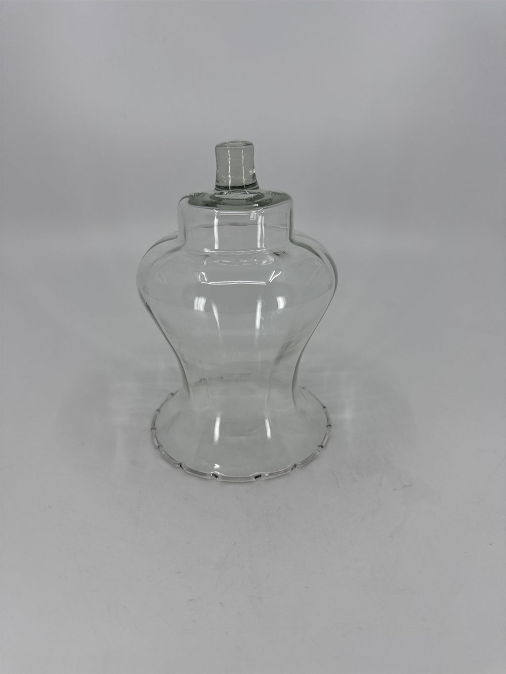 Vintage Homco Home Interiors Peg Votive Candle Holder Glass Dotted/Lipped Edges