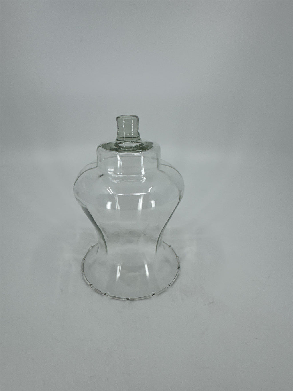 Vintage Homco Home Interiors Peg Votive Candle Holder Glass Dotted/Lipped Edges