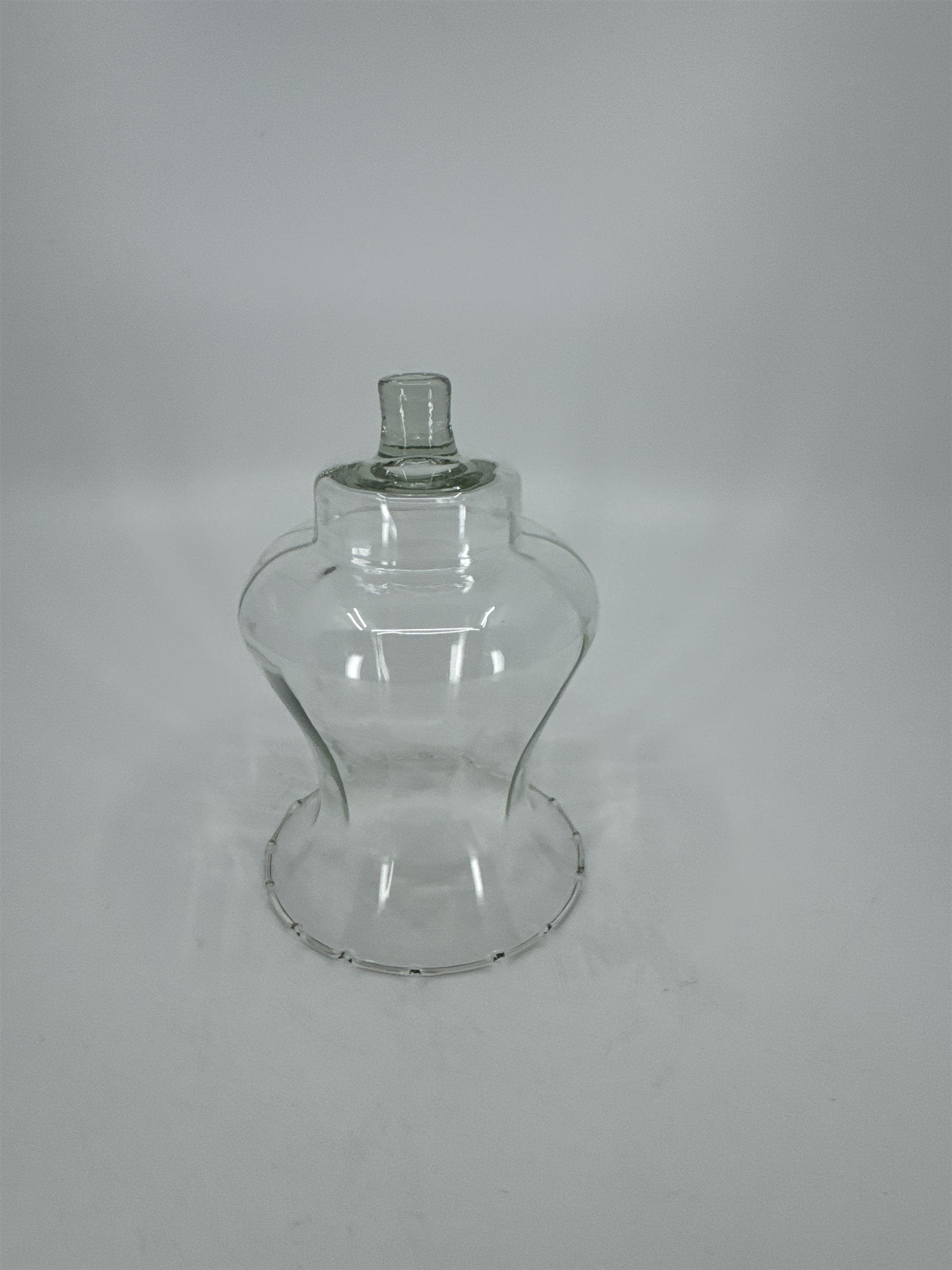 Vintage Homco Home Interiors Peg Votive Candle Holder Glass Dotted/Lipped Edges
