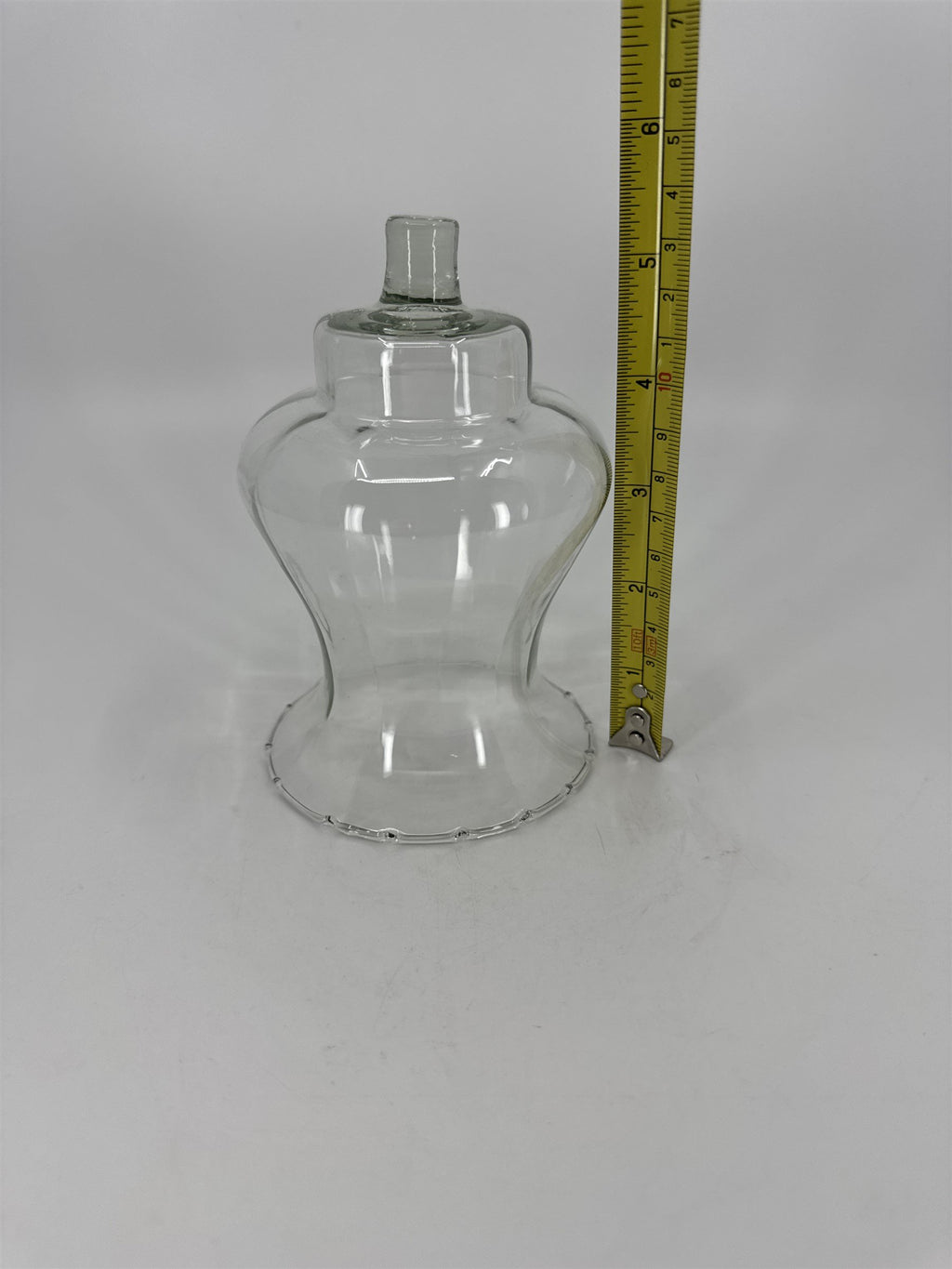 Vintage Homco Home Interiors Peg Votive Candle Holder Glass Dotted/Lipped Edges