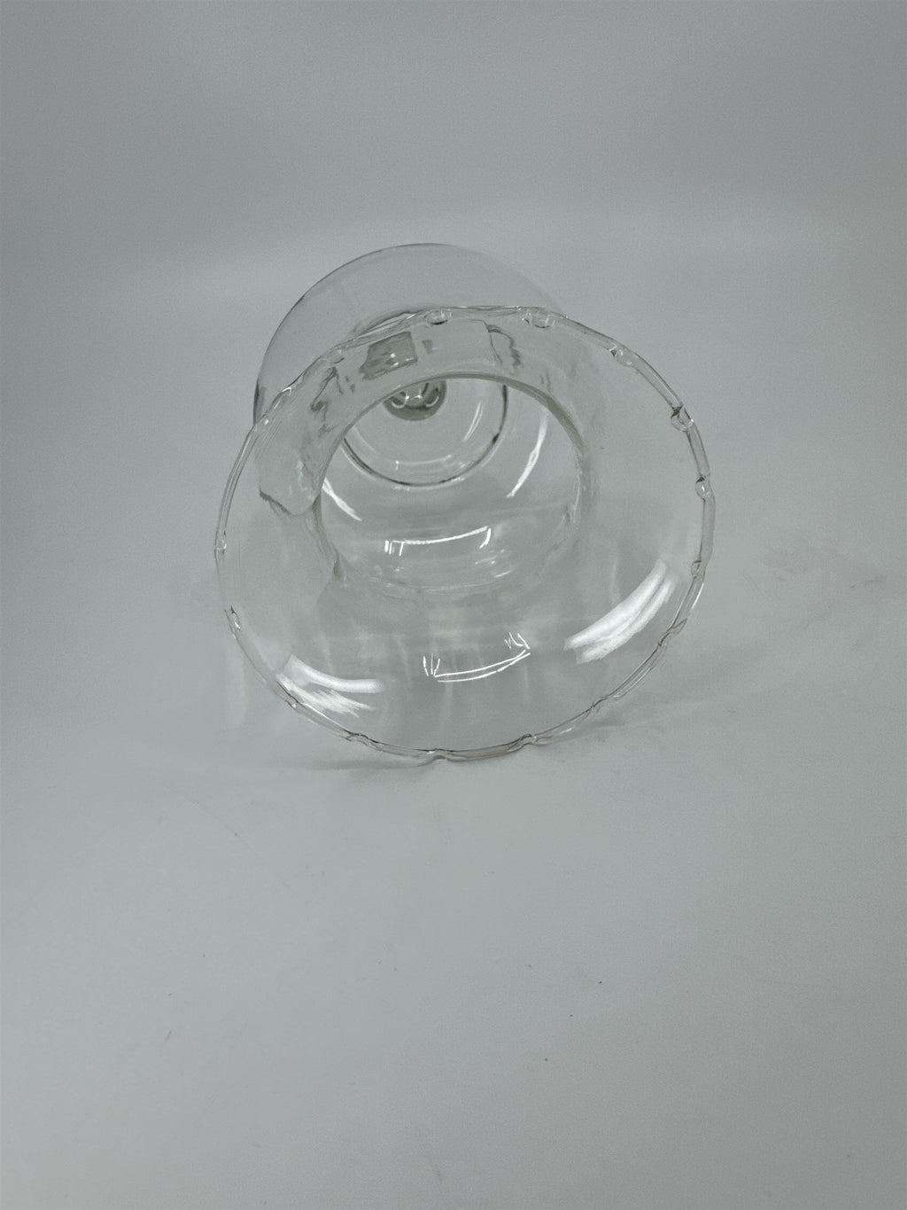 Vintage Homco Home Interiors Peg Votive Candle Holder Glass Dotted/Lipped Edges
