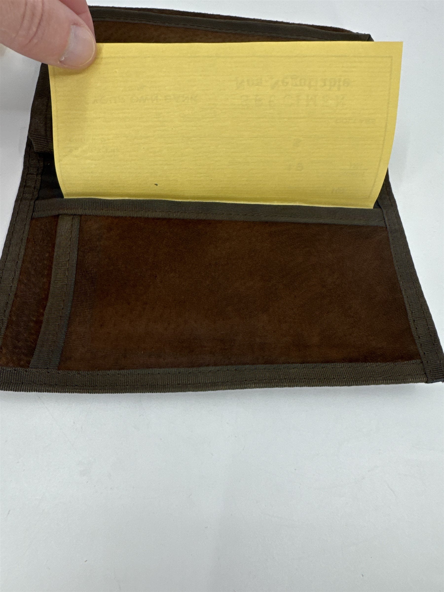 Vintage Ralfeaux Pigskin Leather Checkbook Wallet NWT Taiwan NOS Brown