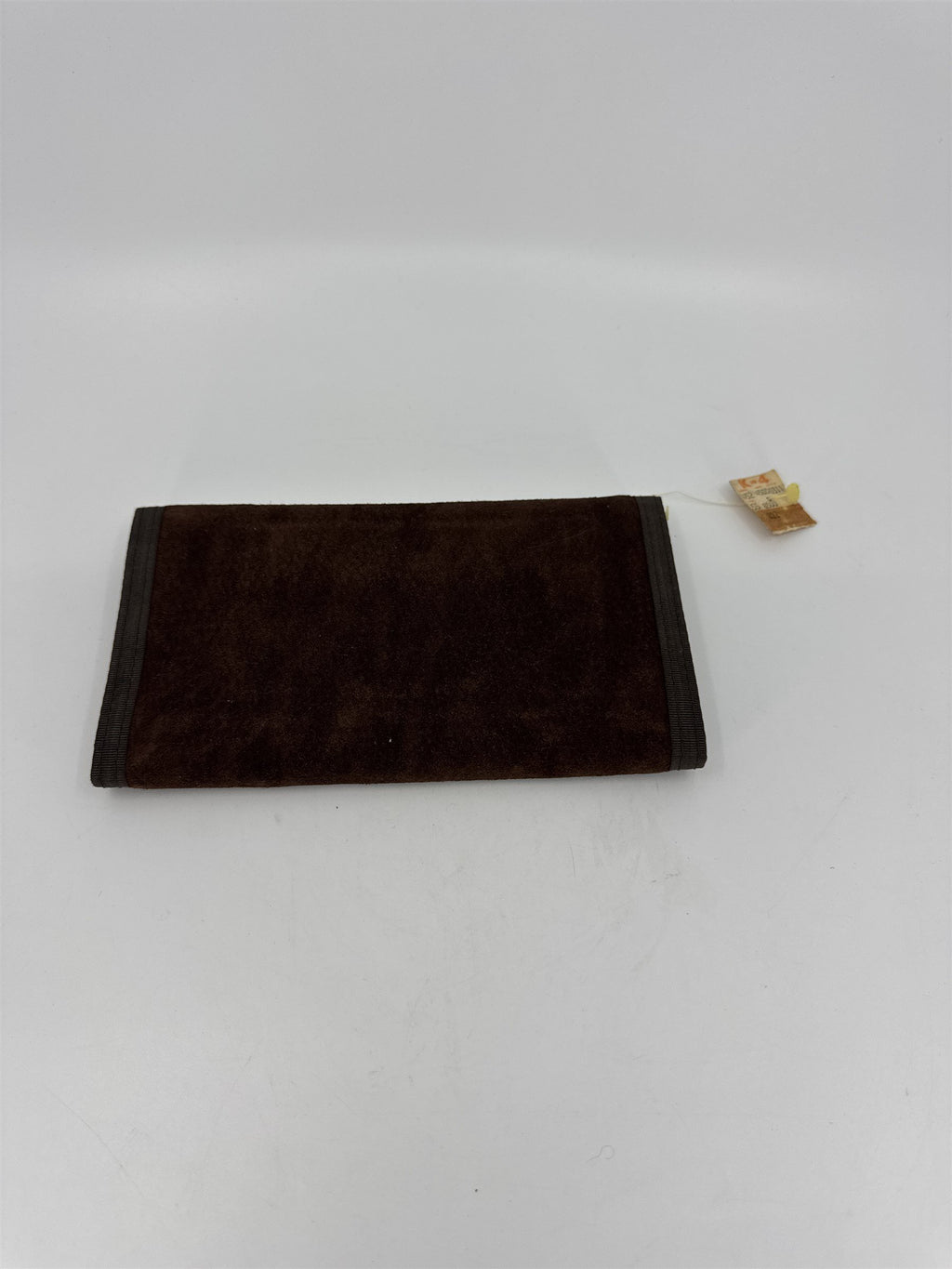 Vintage Ralfeaux Pigskin Leather Checkbook Wallet NWT Taiwan NOS Brown