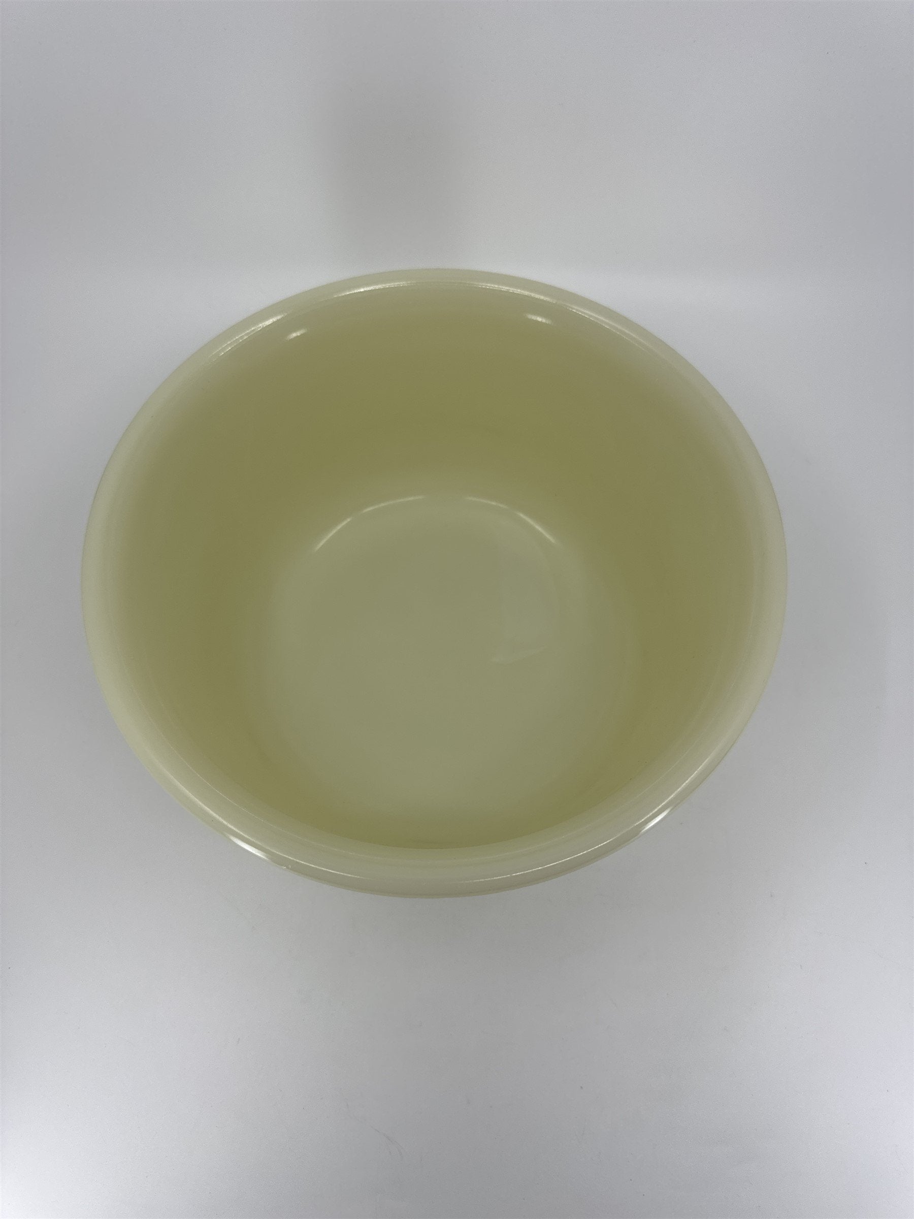 Vintage Hamilton Beach Mixing Bowl Pale Yellow Cream 9" Glass Bowl Racine Wisc.