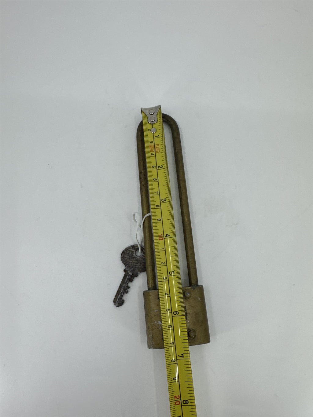 Vintage Slaymaker Extra Long Shank Padlock /w Key Brass Padlock