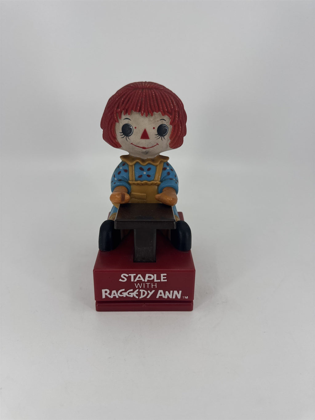 Vintage 1975 Staple with Raggedy Ann Plastic Stapler Nostalgic Toy