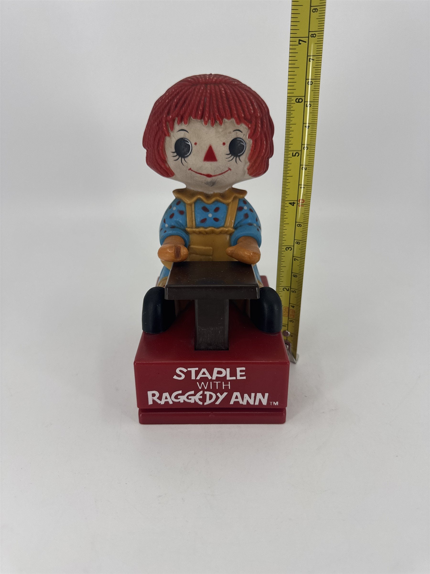 Vintage 1975 Staple with Raggedy Ann Plastic Stapler Nostalgic Toy