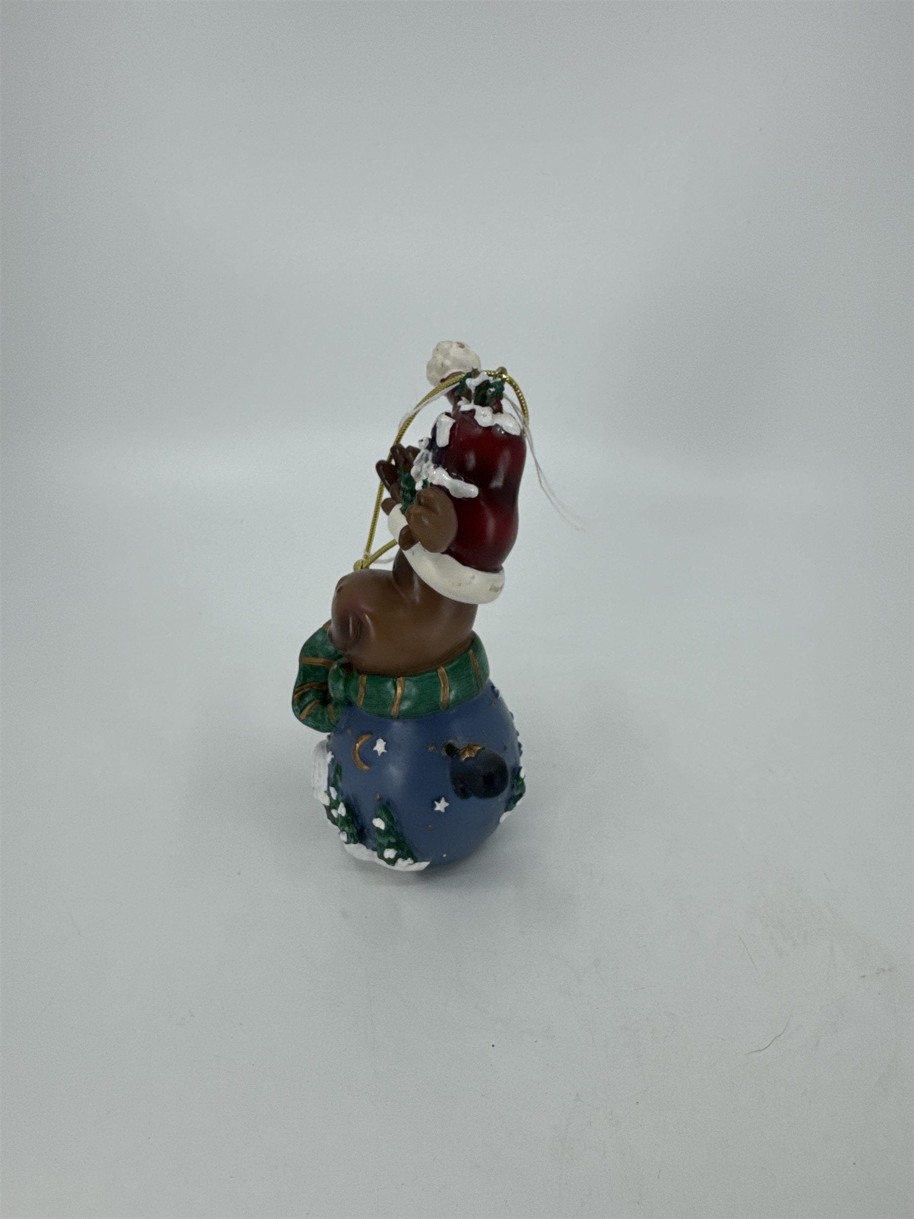 Home Interiors and Gifts Vintage 2002 Let's Celebrate Christmas Moose Ornament