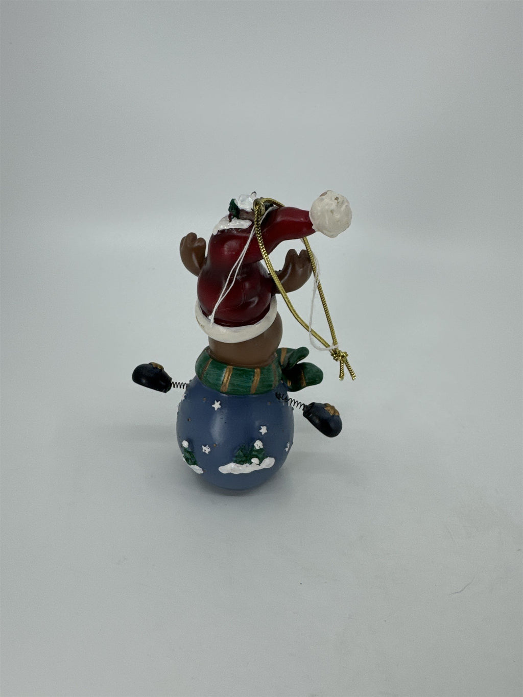 Home Interiors and Gifts Vintage 2002 Let's Celebrate Christmas Moose Ornament