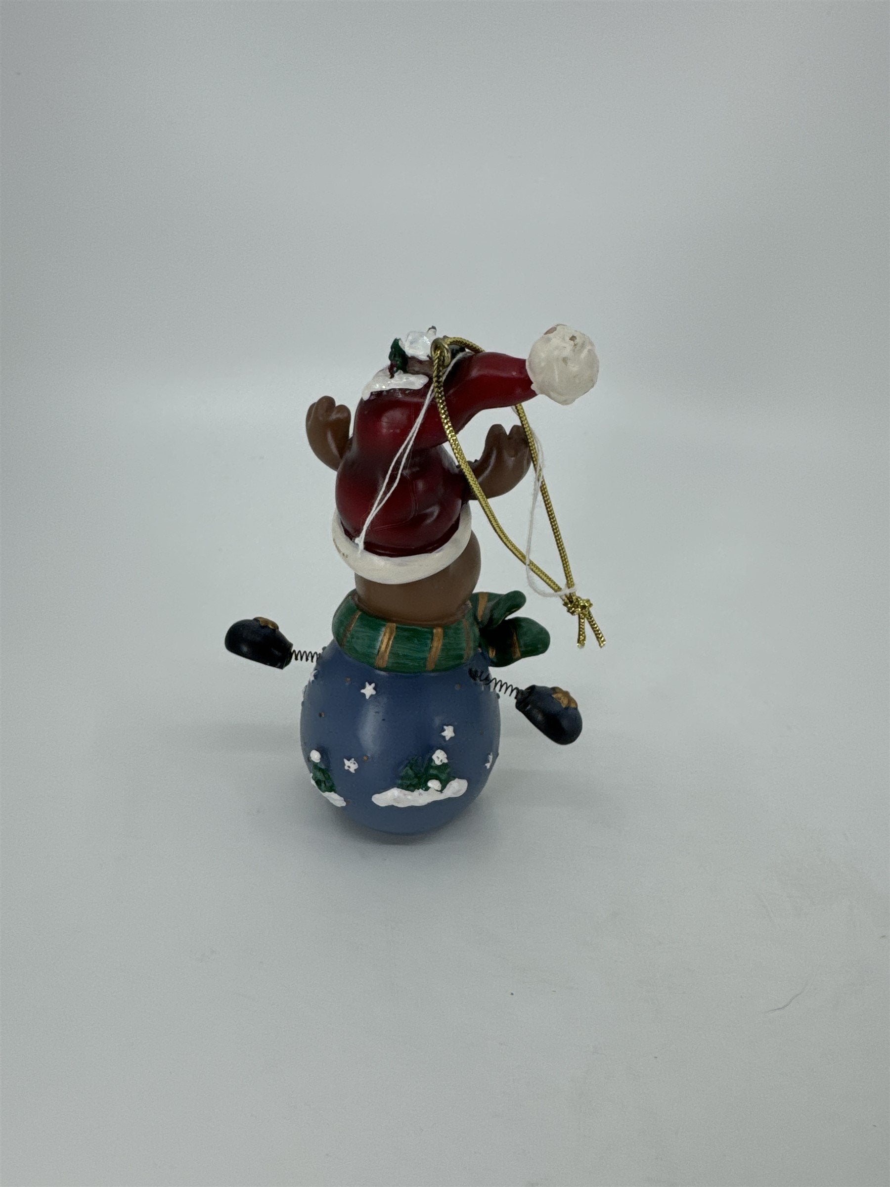 Home Interiors and Gifts Vintage 2002 Let's Celebrate Christmas Moose Ornament