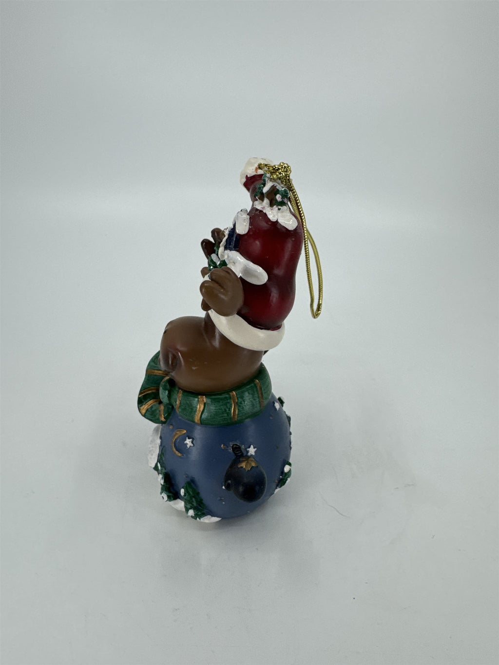 Home Interiors and Gifts Vintage 2002 Let's Celebrate Christmas Moose Ornament