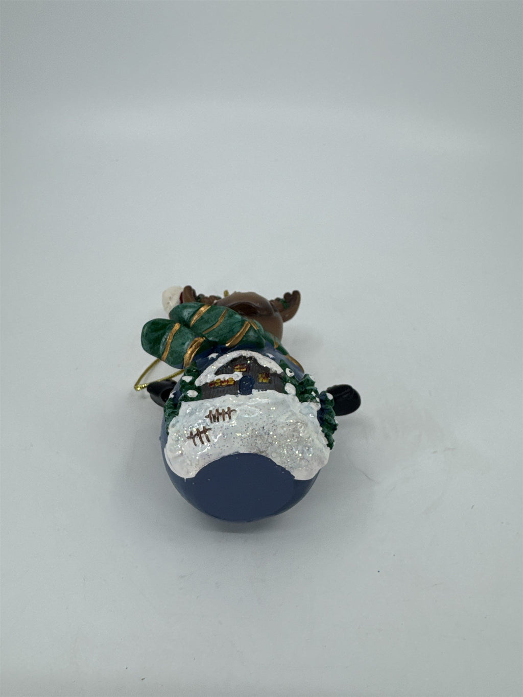Home Interiors and Gifts Vintage 2002 Let's Celebrate Christmas Moose Ornament