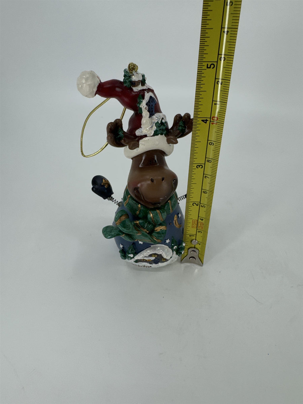 Home Interiors and Gifts Vintage 2002 Let's Celebrate Christmas Moose Ornament