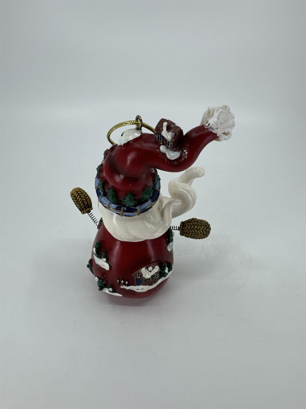 Home Interiors and Gifts Vintage 2002 Let's Celebrate Christmas Santa Ornament