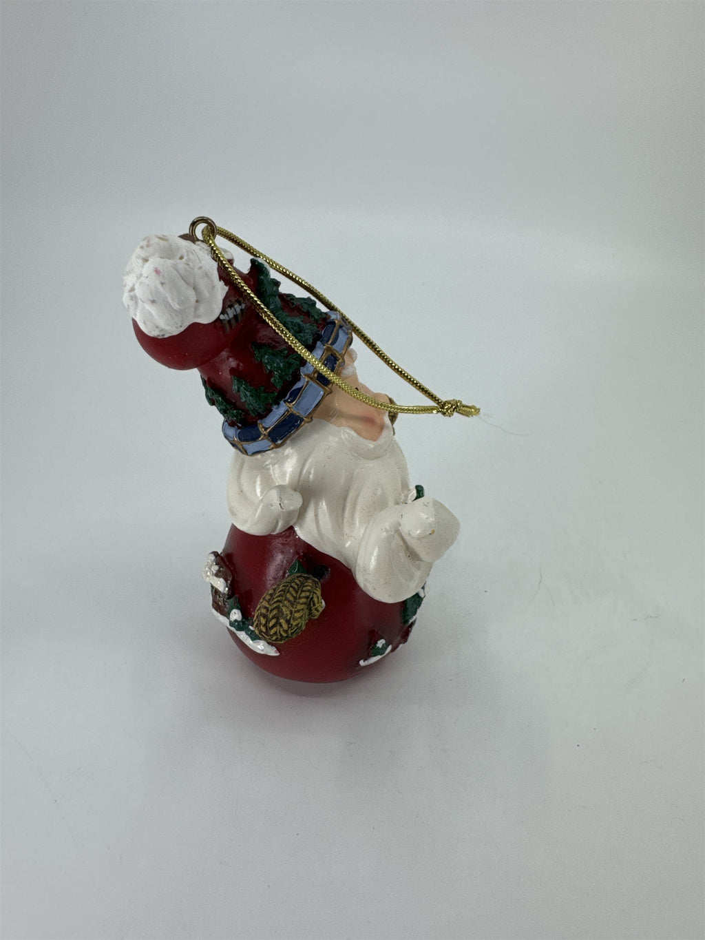 Home Interiors and Gifts Vintage 2002 Let's Celebrate Christmas Santa Ornament
