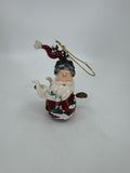 Home Interiors and Gifts Vintage 2002 Let's Celebrate Christmas Santa Ornament
